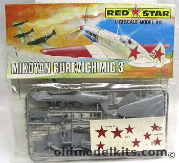 Red Star 1/72 Mikoyan Gurevich Mig-3 -  Bagged, RS101 plastic model kit